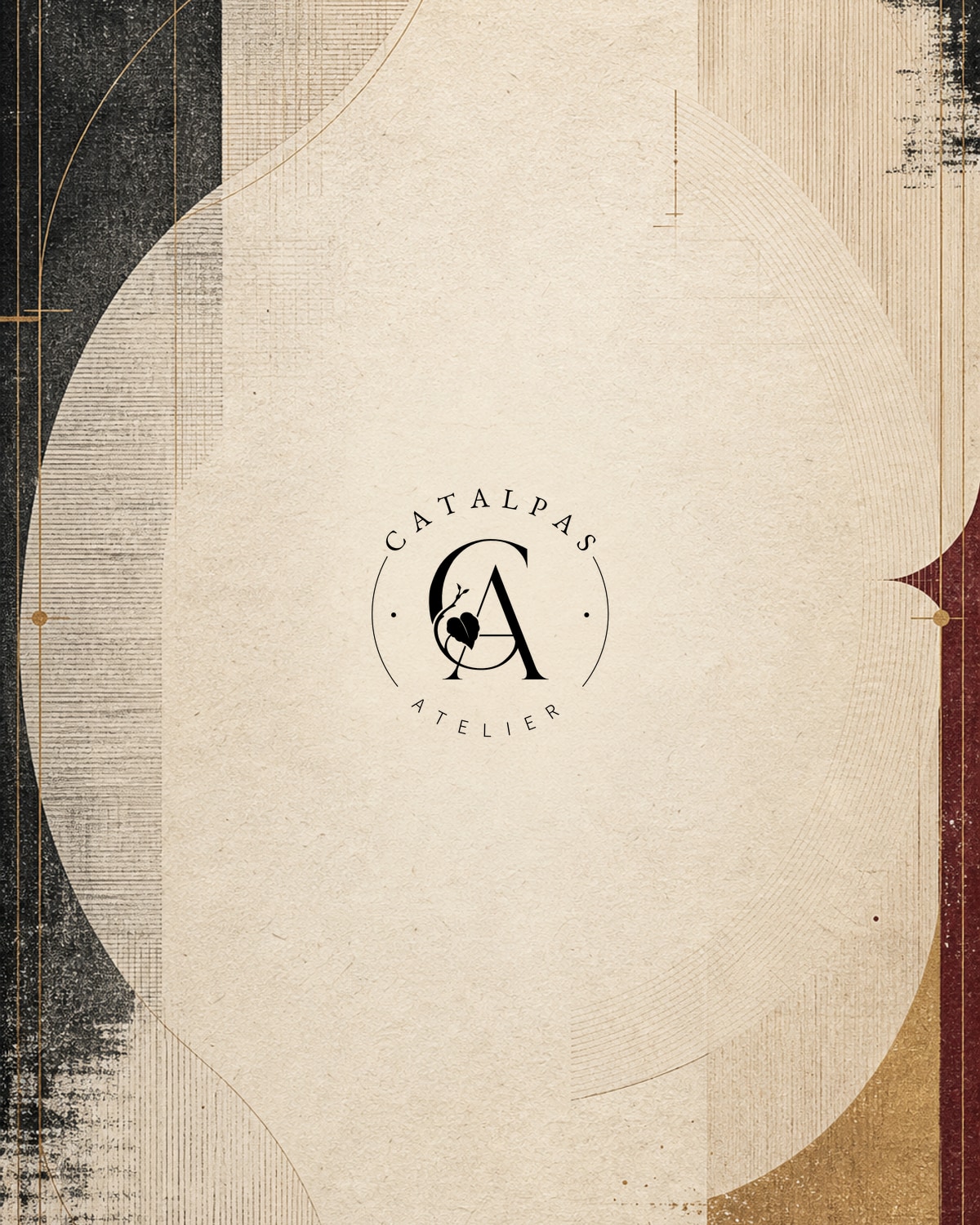 Catalpas Atelier 抽象品牌视觉图